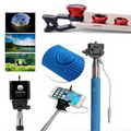 iBank(R)Selfie Stick + Fisheye Wide Angle Camera Lens